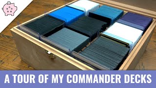 A Quick Tour of My Personal Commander Decks  EDH  Collection  Magic the Gathering  Commander [upl. by Nuy]