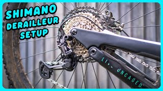 How To Install And Adjust A Shimano Derailleur  MTB Maintenance [upl. by Schroth]