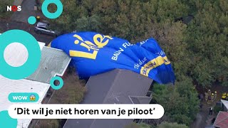 Luchtballon met 12 passagiers crasht toch loopt het goed af [upl. by Omidyar]