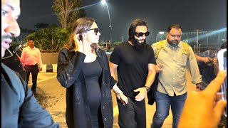 Deepika Padukone with Ranveer Singh spotted at Mumbai Airport [upl. by Pinebrook570]