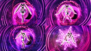 Shirabe Tsukuyomi all Transformations Symphogear [upl. by Sondra]