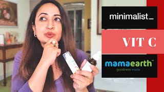 Skincare 2021 Experiments Why I am Reviewing Mamaearth Vitamin C with BeMinimalist Vitamin C Serum [upl. by Onailime]