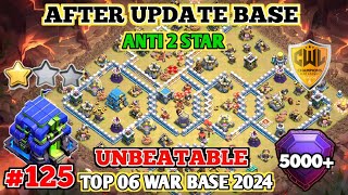 UPDATE ANTI 2 STARS TH12 WAR BASE LINK 2024 TH12 CWL BASE LAYOUT CLASH OF CLANS 125 [upl. by Mirabella]