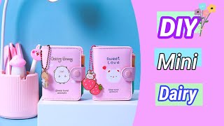 How To make kawaii mini diary  handmade mini diary  Diy paper diary  school hacks [upl. by Basilius]