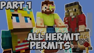 All Hermit permits part one hermitcraft minecraft [upl. by Negiam455]