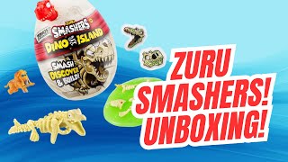 ZURU SMASHERS DINO ISLAND  Unboxing the dinosaur egg [upl. by Sclar]