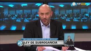 Visión 7  Declaran inconstitucional un artículo de la ley de subrogancia [upl. by Eeznyl476]