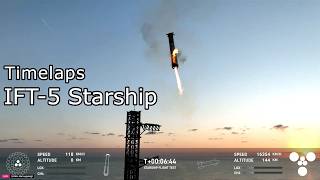 IFT 5  StarShip Test SpeedUp [upl. by Gunner582]