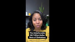 The Unbelievable 100 Trillion Dollar Note of Zimbabwe shorts [upl. by Roselba]