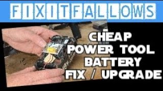 Makita Dewalt Milwaukee Battery fix  upgrade Replacing power tool internal 18650 cells [upl. by Limbert]