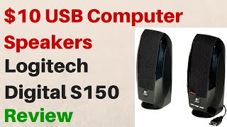 10 Logitech USB Stereo Speakers  S150  Review [upl. by Ellenar]