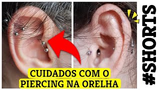 COMO CUIDAR DO PIERCING NA ORELHA [upl. by Eilasor]