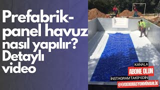 Havuz nasıl yapılır  Yüzme havuzu  Panel Havuz Yapımı  Prefabrik havuz nasıl yapılır Betonarme [upl. by Rebe567]