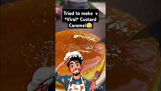 Trying Viral Custard Caramel Recipe by ChefPrateeksKitchen viraldessert custardrecipe [upl. by Conlon]