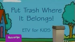 PTV PARK SCETV Smart Cat PSA Put Trash Where it Belongs SCETV 2005 [upl. by Aidne]