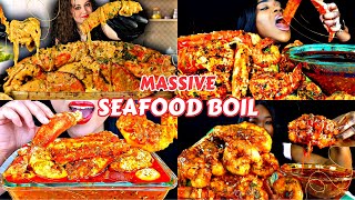 Massive Seafood Boil  Watch Mukbangers Tackle a Seafood Feast Thats Impossible to Resist [upl. by Enaoj448]