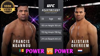 UFC francis ngannou vs alistair overeem [upl. by Noraj871]