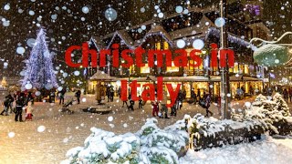 Christmas in Italy  Snowfall in MADONNA DI CAMPIGLIO  Christmas in Snow  Trentino  Italy [upl. by Aviva]