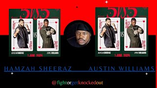 5 v 5 Hamzah Sheeraz vs Austin Williams LIVE Full Fight Blow by Blow Commentary [upl. by Ajna]