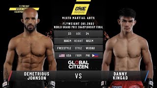 Demetrious Johnson vs Danny Kingad  Full Fight Replay [upl. by Aiuqat]