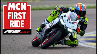 2024 Aprilia RS457 ridden on track Is this the best A2 licence sportsbike on sale  MCN Review [upl. by Loggia]