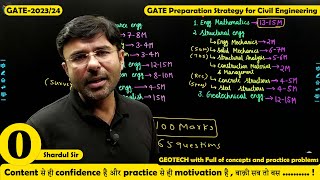 Lec 00 GATE Preparation Strategy for Civil Engineering  Shardul Sir  GATE2023 [upl. by Novihc]