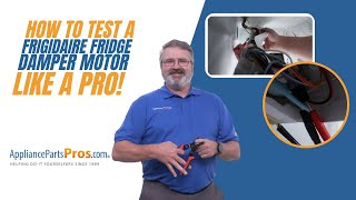 How To Test A Frigidaire Refrigerator Damper Motor 241600902 [upl. by Fronnia]