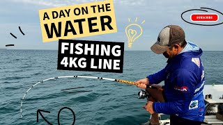 Border Light Tackle  a day on the water during a league outing fishing 4kg line😳 [upl. by Darian734]