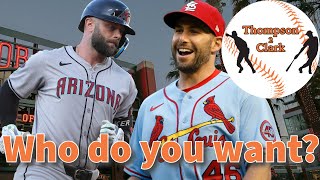 Paul Goldschmidt Vs Christian Walker Free Agency Battle  Thompson 2 Clark [upl. by Nylsej]