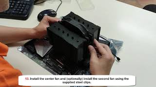 How to install NHD15 CPU Cooler on AMD AM4 CPU [upl. by Felise]