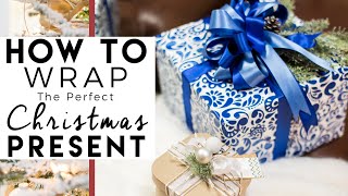 How to make a Bow  Step by step GIFT WRAPPING demonstration [upl. by Beryle]