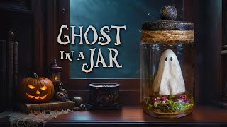 Making a TINY GHOST in a Jar Spooky and Cute Halloween DIY Decor [upl. by Wehrle]