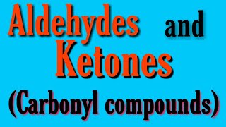 Aldehydes and ketones BSC 2nd year organic chemistry notes carbonyl compounds organic chemistry [upl. by Antonina]