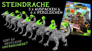 Schleich ® Eldrador ® Magazin  5 x Steindrache auspacken amp 6 x vergleichen [upl. by Acnaib]