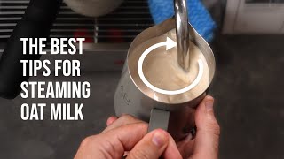 How to steam perfect oat milk [upl. by Aylmar]