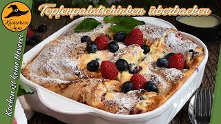 Feine Topfenpalatschinken überbacken  mit Beeren und Vanillesoße [upl. by Gautier]