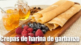 Crepas con harina de garbanzo y quinoa [upl. by Naivad]