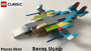 LEGO Classic 10698 Yaratıcısı  Savaş Uçağı  Nasıl Yapılır [upl. by Crosse]