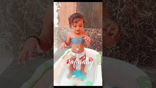 Cute Baby Bathing video  shorts bathing [upl. by Zampino]