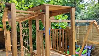 Dunster House Challenge Fort Small outdoor Garden Climbing Frame review quot dont buy quot [upl. by Iz]