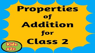 Properties of Addition for Class 2  Commutative Property of Addition for Grade 2 [upl. by Ayanaj]