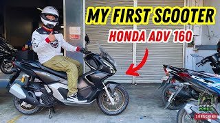 Buying my FIRST Scooter  2024 Honda ADV 160 First Ride [upl. by Datha]