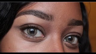 Desio Contact lense review Carmel Brown on Dark eyes [upl. by Towny]