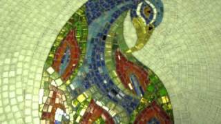 mosaic peacock a copy of the truly great artist Martin Cheek [upl. by Nnahaid]