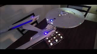 MY 1350 SCALE POLAR LIGHTS USS ENTERPRISE REFIT MODEL VIDEO [upl. by Filbert]