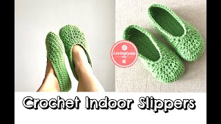 How to Crochet Indoor Slippers [upl. by Grethel]