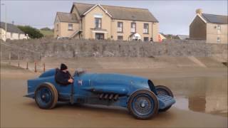 Napier Bluebird Pendine 90th Year Return Run [upl. by Keeton]