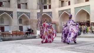 Fashion show in The Khanaka of Nadir Divanbegi Bukhara Uzbekistan [upl. by Tnarb465]