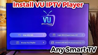 How to Install VU IPTV Player on Smart TV [upl. by Hawger]