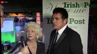 The Irish Post Awards 2016  Shane Richie and Fionnula Flanagan Interview 25112016 [upl. by Eleaffar442]